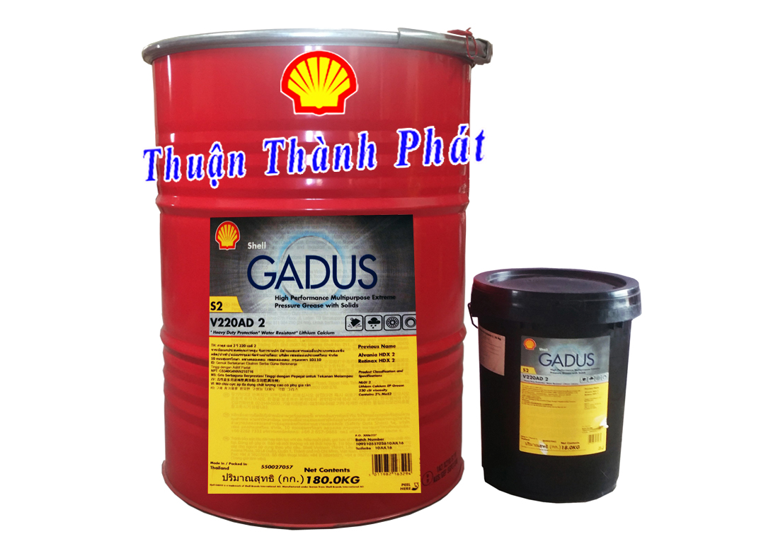 Gadus S2 V220 AD2 phuy, xô